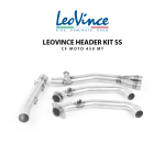 Header Kit Stainless Leovince Leheran Knalpot CF Motor 450 Original