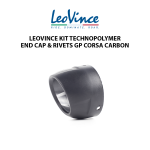 Leovince Cover Knalpot End Cap Cup + Rivets Silencer GP Corsa Carbon Evo 206304R