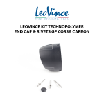 Leovince Cover Knalpot End Cap Cup + Rivets Silencer GP Corsa Carbon Evo 206304R