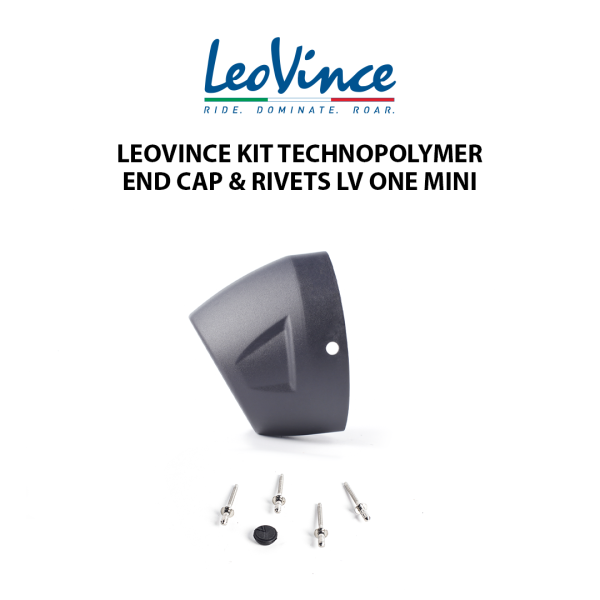 Leovince Cover Knalpot End Cap Cup + Rivets Silencer Lv One Mini 205964VPR