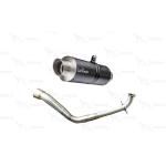 Leovince Knalpot Racing Fullsystem Yamaha Aerox 155 with Drake Header Stainless Original