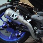 Leovince Knalpot Racing Fullsystem Yamaha Aerox 155 with Drake Header Stainless Original