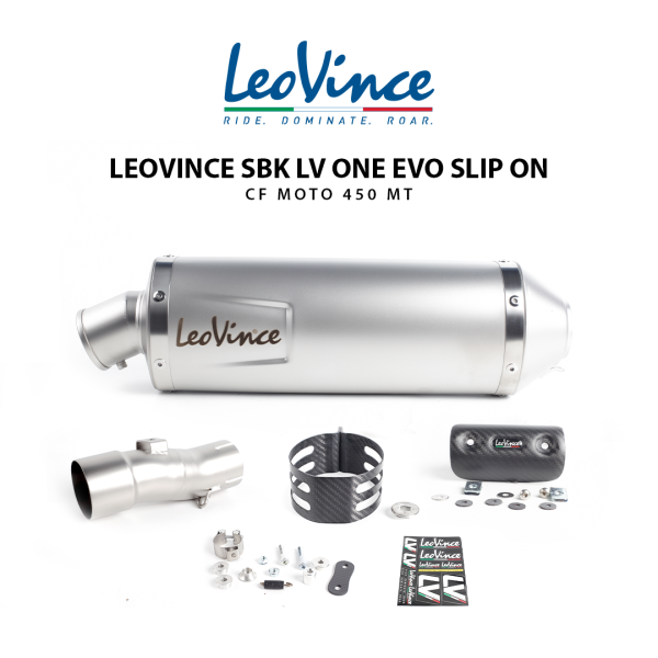 Knalpot Racing Leovince SBK Lv One Evo Slip On CF Moto 450