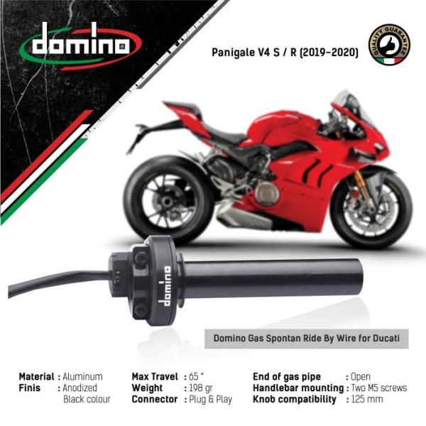 Gas Spontan Domino Italy Onroad RBW For Ducati Panigale V4 Original
