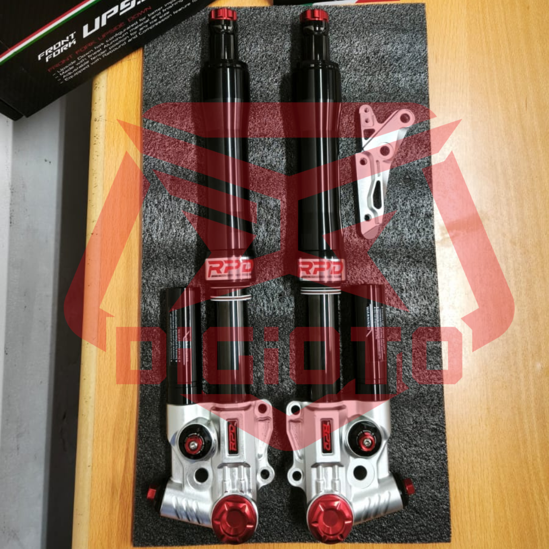 Shock Depan Up Side Upside Down RPD PCX160 PCX 160 Kaliper Axial Disc 260mm