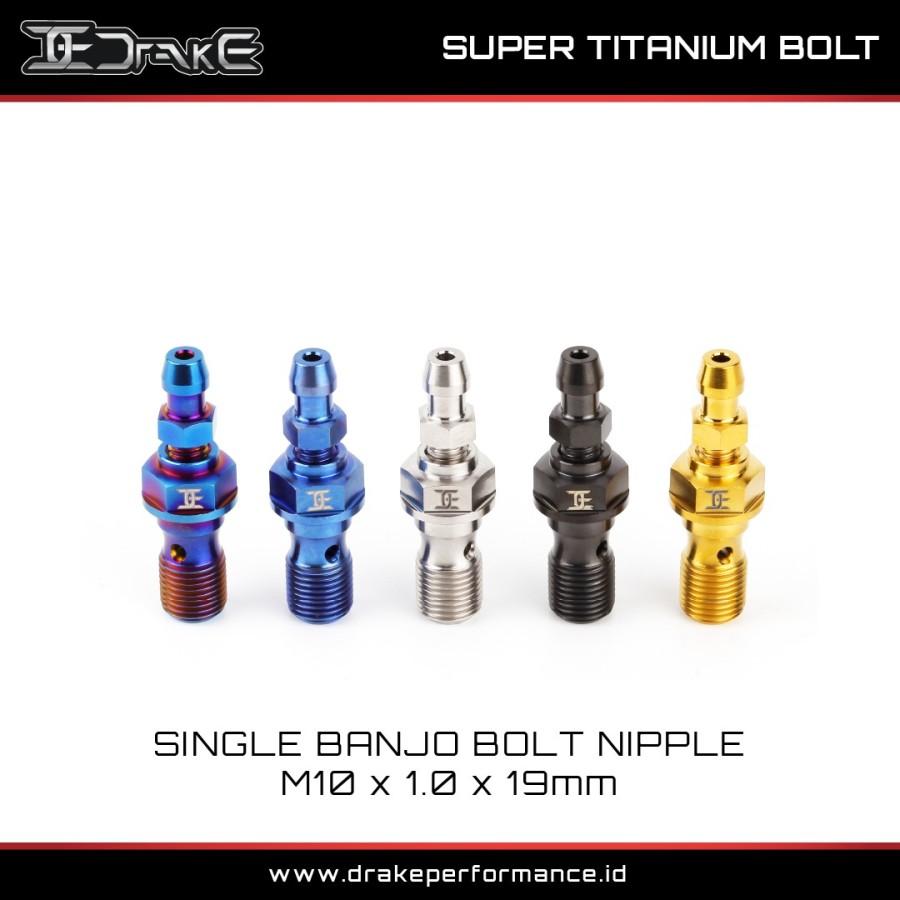 Drake Baut Titanium Banjo Bleeding Master Rem Kaliper Brembo/Standar Baut Pembuangan Angin Grade 5