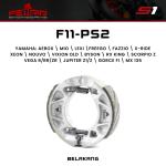 Kampas Rem Belakang Fenrir Tromol Mio Sporty Karbu M3 S Z Lexi Freego Fazzio Fino XRide Xeon Nouvo Vixion Old Byson Scorpio F11-PS2