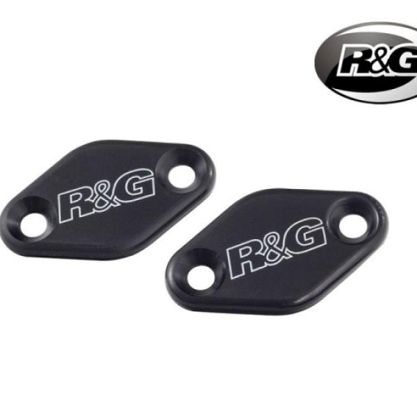 Mirror Blanking Plates R&G H2/H2R '15 MBP0023BK