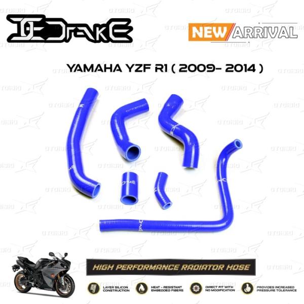 Drake Selang Radiator / Radiator Hose Yamaha R1 Tahun 2009-2014