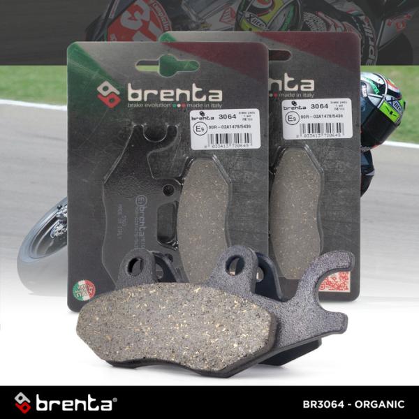 Kampas Rem Organik Brenta Kawasaki Ninja 250/Z250/Versys 250 BR3064