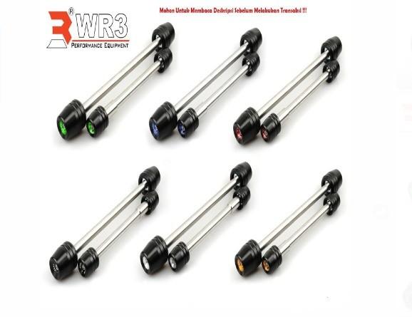 Axle Slider WR3 ZX25R ZX 25R Fork Slider Fork Protector Jalu As Roda
