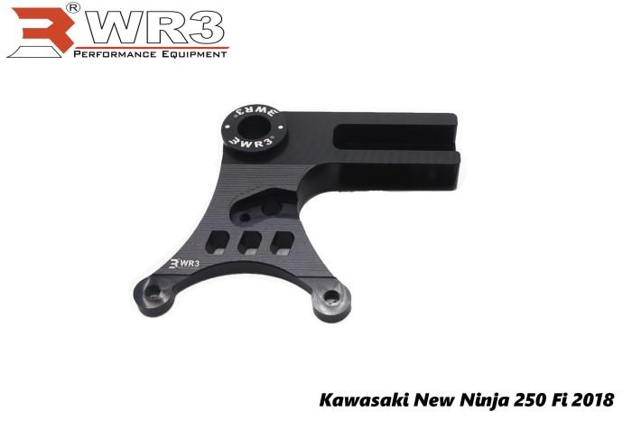 WR3 Bracket Kaliper Brembo 2 Piston CNC Almu Ninja 250Fi 2018 Belakang