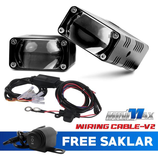 Full Set Lampu Tembak Drake Minimax Type SS Series 50watt Fog Lamp LED