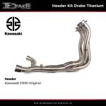 Header Kit Drake Titanium Kawasaki Z1000 Original