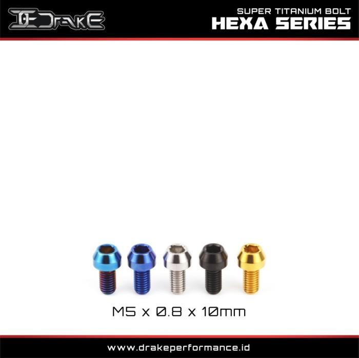 Drake Baut L Titanium M5 Hexa Series Grade 5 Original