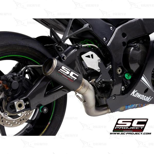 SC Project CR-T Muffler Carbon Fiber Knalpot Slip On Kawasaki ZX-10R