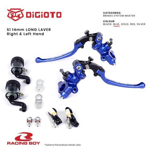 Paket Bundling Racing Boy RCB Master Rem Radial S1 14mm Long Lever Kanan Kiri
