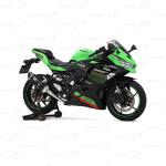 Yoshimura R77 S Japan Metal Black Knalpot Kawasaki ZX-25R Fullsystem