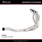 Header Kit Drake Stainless Leheran Motor Kawasaki ZX25RR Original