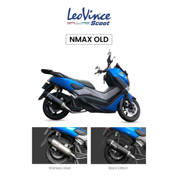 Knalpot Racing Matic Leovince LV Scoot Fullsystem Yamaha Nmax N max Old with Drake Header Stainless Original