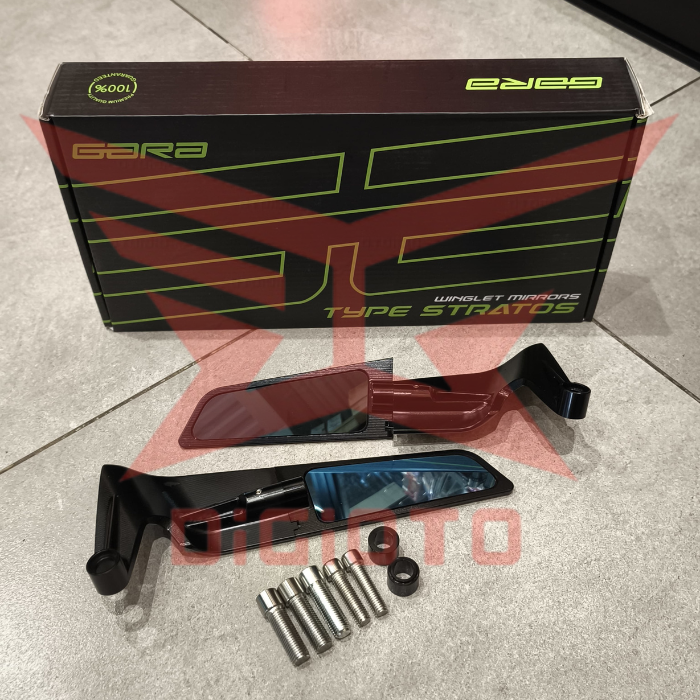 Spion Winglet Gara Stratos Universal Naked Sport Bike Ninja 250 Fi New ZX25R ZX636 MT25 Z900