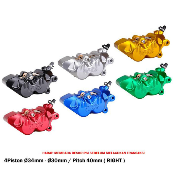 Kaliper Depan WR3 4 Piston 4p 1p Axial Kanan Kiri Universal Brake Caliper
